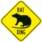 Rat Crossing Sign