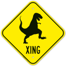 Dinosaur Crossing Sign, (SI-72710)