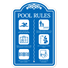 Pool Rules With Symbol Sign