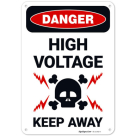 High Voltage Keep Away OSHA Sign