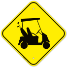 Golf Cart Graphic Sign