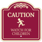 Caution Watch For Children Décor Sign