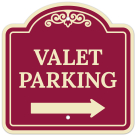 Valet Parking Right Arrow Décor Sign