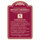 No Public Parking Private Property Décor Sign
