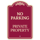 No Parking Private Property Décor Sign, (SI-73401)