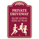 Private Driveway Slow Down Kids At Play Décor Sign
