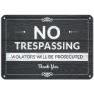 No Trespassing, Violator Will Be Prosecuted Sign