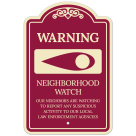 Warning Our Neighbors Are Watching To Report Any Suspicious Activity Décor Sign
