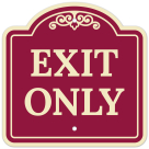 Exit Only Décor Sign