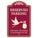 Reserved Parking For New Mother's And Mother's Tobe Décor Sign