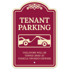 Tenant Parking Violators Towed Away Décor Sign
