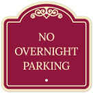 No Overnight Parking Décor Sign