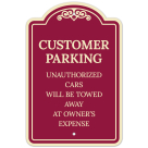 Customer Parking Décor Sign, (SI-73497)