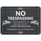 No Trespassing, This Property Is Protected By Video Surveillance Sign