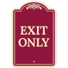 Exit Only Décor Sign, (SI-73513)