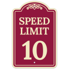 Speed Limit 10 Mph Décor Sign