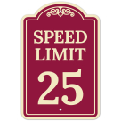 Speed Limit 25 Décor Sign