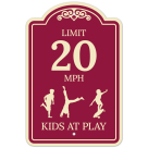 Limit 20 Mph Kids At Play Décor Sign