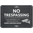 No Trespassing This Property Is Protected By Video Surveillance Sign, (SI-7354)