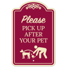 Please Pick Up After Your Pet Décor Sign, (SI-73560)