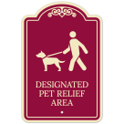 Deated Pet Relief Area Décor Sign