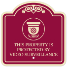 Property Protected By Video Surveillance Décor Sign