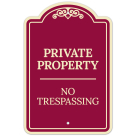 No Trespassing Décor Sign, (SI-73633)