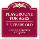 Playground For Ages 25 Years Old Adult Supervision Required Décor Sign