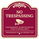 This Property Is Protected By Video Surveillance Décor Sign, (SI-73685)