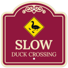 Slow Duck Crossing Décor Sign