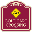 Golf Cart Crossing Décor Sign