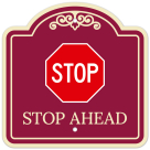 Stop Ahead Décor Sign