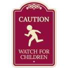 Caution Watch for Children Décor Sign, (SI-73766)