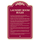 Laundry Room Rules Décor Sign