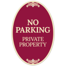 No Parking Private Property Decor Sign, (SI-73853)