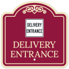 Delivery Entrance With Symbol Décor Sign