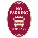 No Parking Fire Lane Decor Sign