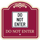 Do Not Enter Décor Sign