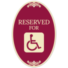 Handicapped Reserved Decor Sign, (SI-73886)