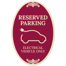Reserved Parking Electrical Vehicle Only Decor Sign, (SI-73888)