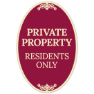 Residents Only Decor Sign, (SI-73893)