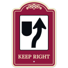 Keep Right Décor Sign