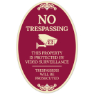 This Property Is Protected By Video Surveillance Trespassers Will Be Prosecuted Decor Sign