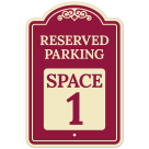 Reserved Parking Space 1 Décor Sign