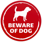 Beware of Dog Beagle Sign