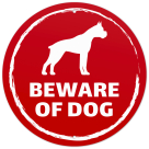 Beware of Dog Boxer Sign