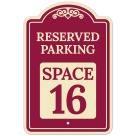 Reserved Parking Space 16 Décor Sign