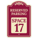 Reserved Parking Space 17 Décor Sign