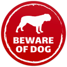 Beware of Dog Bulldog Sign