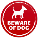 Beware of Dog Bull Terrier Sign